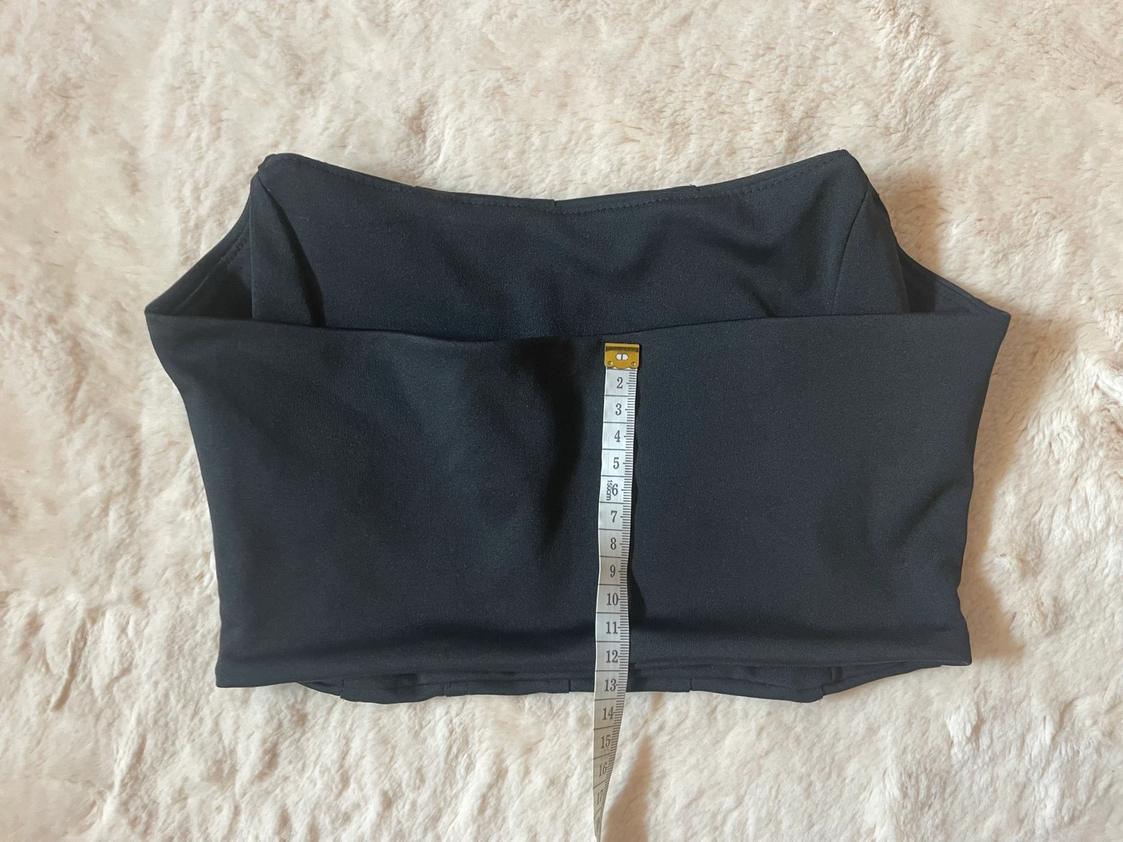 Top palavra de honra preto tipo corset | Tamanho S – photo 5